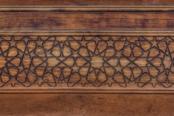 Ancient Islamic Decoration Wood Kashan Iran — Stock Photo, Image