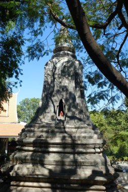 Wat Phnom, Phnom Penh, Kamboçya, Ocak 2018