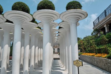 Da Nang, Vietnam. 24 Mart 2020. COVID-19 karantinasında Ba Na Hills.