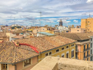 İspanyol rooftops cityscape valencia şehir İspanya'nın manzarası