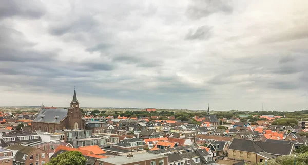 Městské Obloze Pohled Egmond Nizozemsko — Stock fotografie