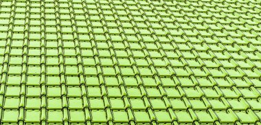 modern kireç yeşil parlak çatı doku arka plan fayans