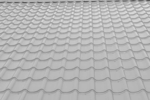 Moderne Helle Silbergrau Glänzend Dachziegel Textur Hintergrund — Stockfoto