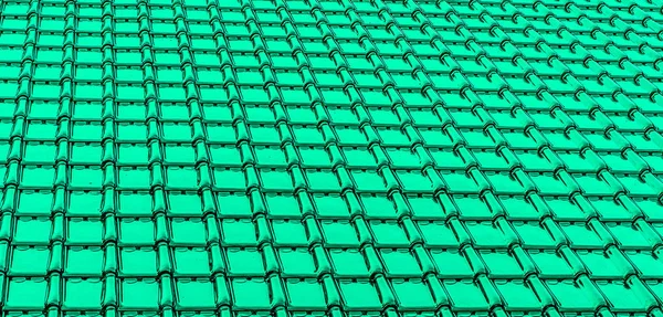 modern mint green glossy rooftop tiling texture background