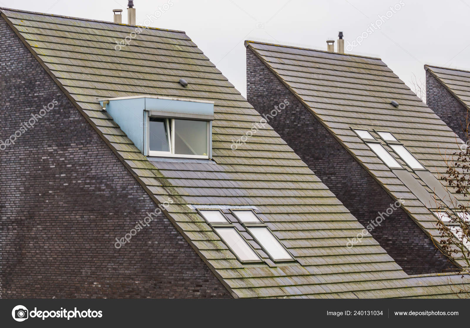 Rooftop Modern Dutch Triangle Shaped House New Designed