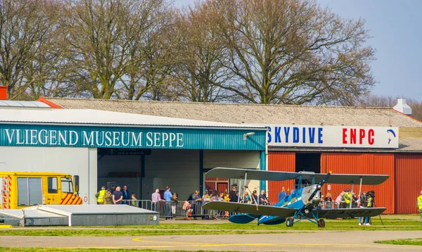 Show event at the flying museum of airport seppe breda, Bosschenhoofd, The netherlands, March 30, 2019 — Stock Photo, Image