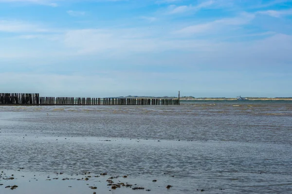 Breskens Sahilinde Okyanuslu Çamurluklar Zeeland Hollanda — Stok fotoğraf