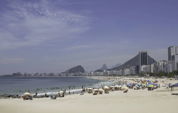 Praia Copacabana Rio Janeiro — Fotografia de Stock