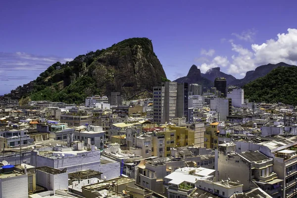 Copacabana Rio Janeiro Brezilya Arka Planda Pedra Asgari Ile — Stok fotoğraf