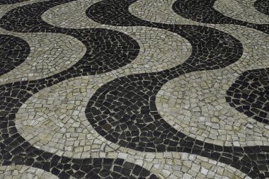Ipanema Plajı üzerinde Brezilyalı mozaik