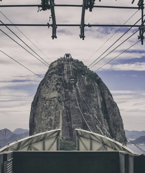 Sugarloaf Τελεφερίκ Στο Ρίο Ντε Τζανέιρο — Φωτογραφία Αρχείου