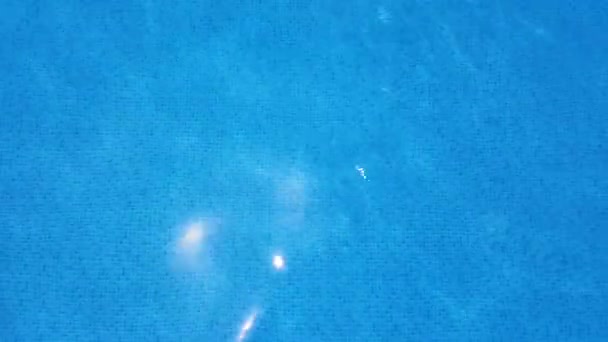 Agua Azul Una Piscina — Vídeos de Stock