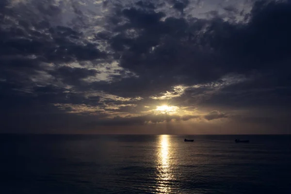 Cloudy Sunset Ocean — Stock Photo, Image