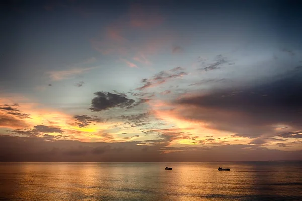 Colorful Sunset Caribbean — Stock Photo, Image
