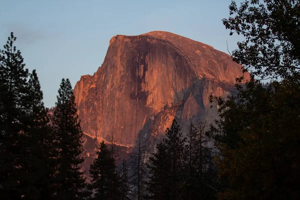 Half Dome Sunset Light Yosemite National Park California — Stock Photo, Image