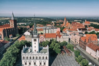 Polonya'da bir Eski Şehir Şehir meydanı