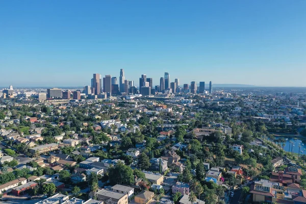 Drone kilátás Los Angelesbe — Stock Fotó