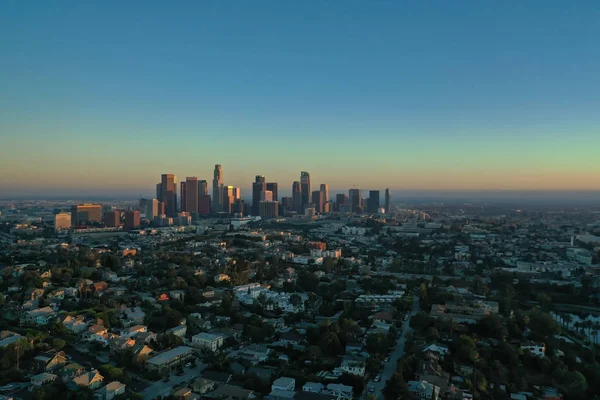 Kaliforniya'da Los Angeles üzerinde gün batımı — Stok fotoğraf