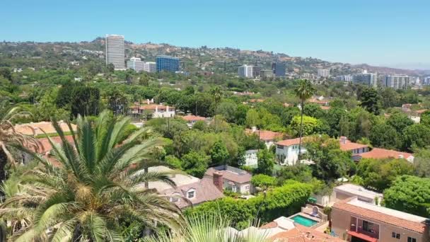 Letecký Pohled Beverly Hills Spojených Státech Amerických — Stock video
