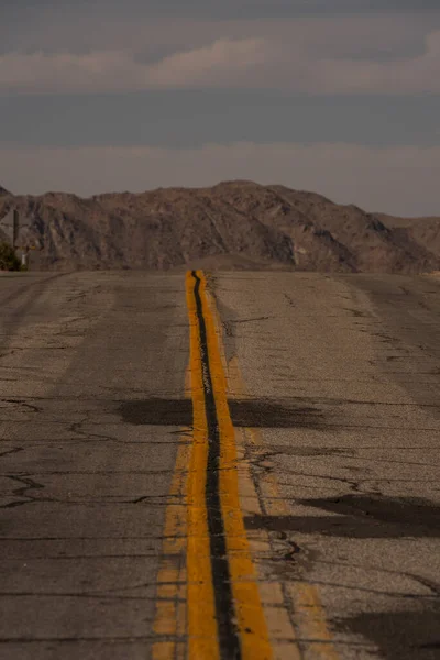 Empty Deserted Road Middle Nowhere — Stock Photo, Image