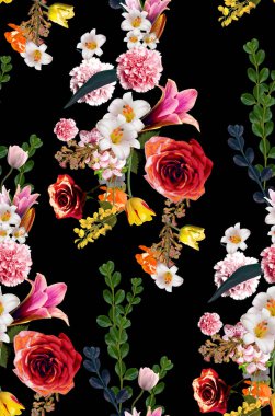 Eski çiçek arkaplanı - vintage efekt tarzı resimler