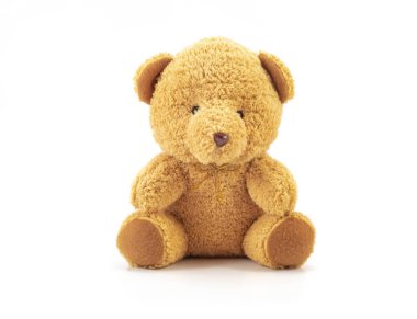 Teddy beyaz arka plan üzerinde izole