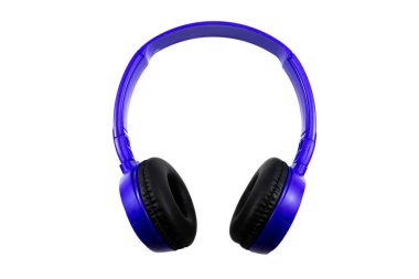 beyaz zemin üzerinde kulaklık Üstten Görünüm