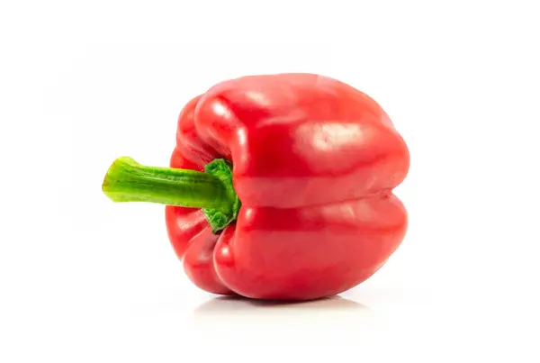 Een Zoete Paprika Geïsoleerd Witte Achtergrond — Stockfoto