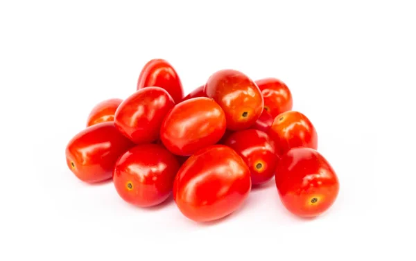 Beyaz arka planda izole edilmiş domatesler.