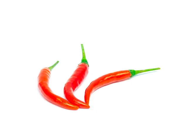 Red Hot Chili Paprika Elszigetelt Fehér Background — Stock Fotó