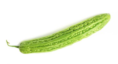 Acı kavun, beyaz arka plan üzerinde Bitter kabak