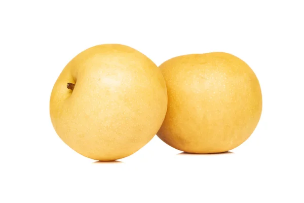 Beyaz arka plan üzerinde Çin altın armut