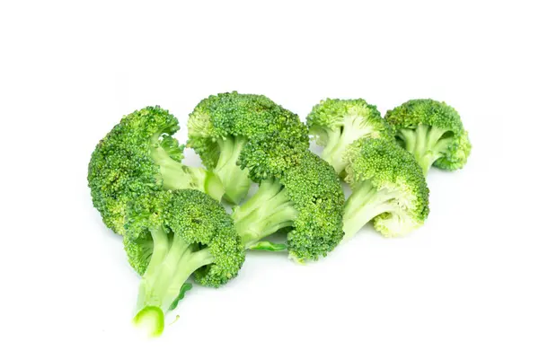 Fresh Broccoli Isolated White Background — Stock Photo, Image