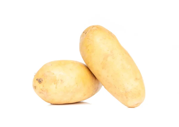 Aardappelen Geïsoleerd Witte Achtergrond — Stockfoto