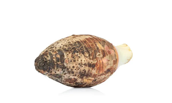 Söta Taro Rot Satoimo Potatis Isolerad Vit Bakgrund — Stockfoto