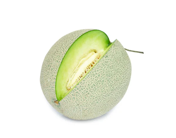 Melon Kantaloupe Isolert Hvit Bakgrunn – stockfoto