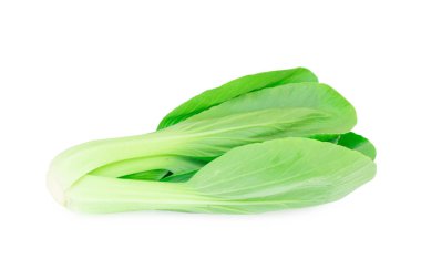 Bok choy sebzesi beyaz arkaplanda izole