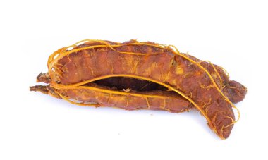 Demirhindi beyaz arkaplanda izole edildi