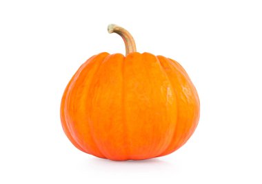 Kabak turuncu beyaz arka plan üzerinde izole