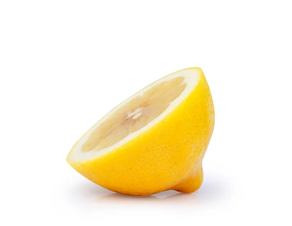 Färsk Citron Frukt Isolerad Vit Bakgrund — Stockfoto