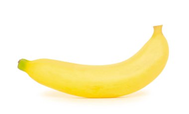 taze muz beyaz zemin üzerine izole.