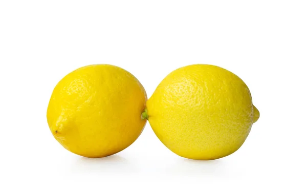 Färsk Citron Frukt Isolerad Vit Bakgrund — Stockfoto