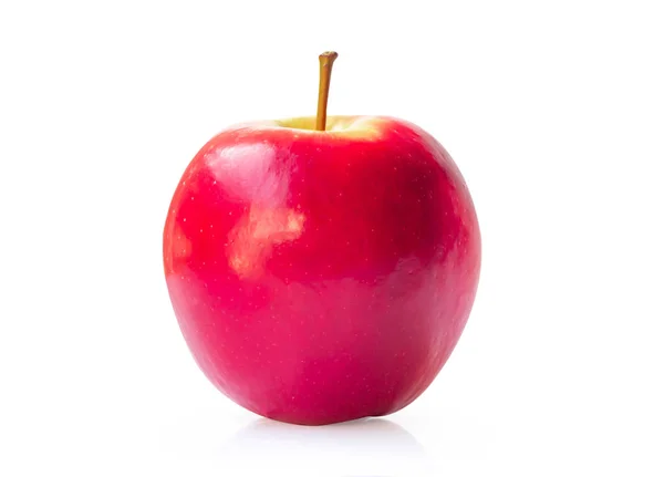 Manzana roja fresca aislada sobre fondo blanco. — Foto de Stock