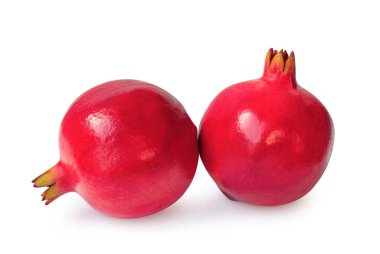 Beyaz arkaplanda izole edilmiş nar.