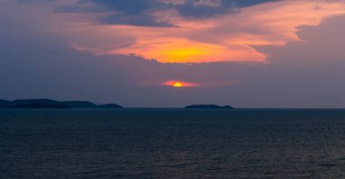 Pattya, Tayland'da denizin güneşi