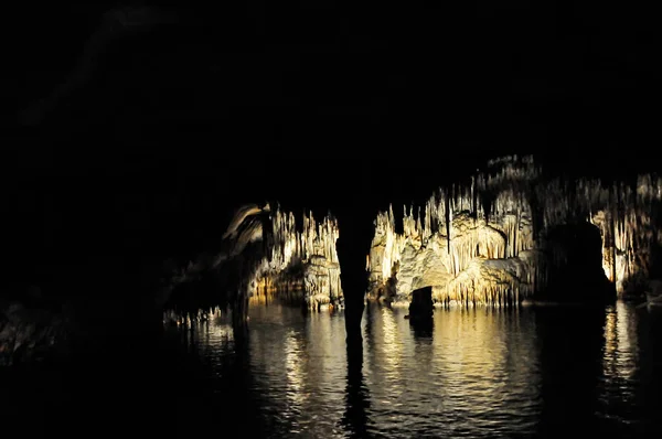 Texturen Und Muster Einer Grotte Stockbild