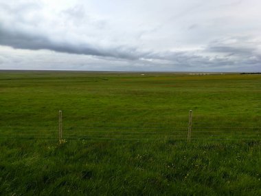 İzlanda'daki güzel doğal volkanik manzara