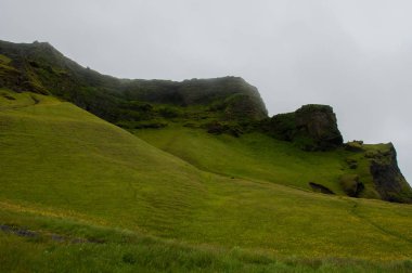 İzlanda'daki güzel doğal volkanik manzara