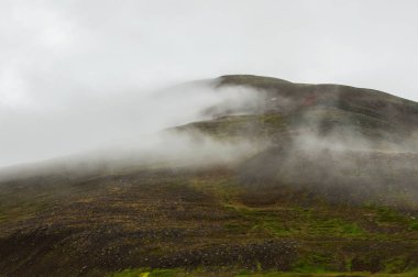 İzlanda'daki güzel doğal volkanik manzara