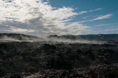 Krafla bir volkanik çapı yaklaşık 20 kilometre Myvatn, İzlanda kuzey bölgesinde yer alan sistemdir